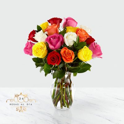 Bouquet rosas colores