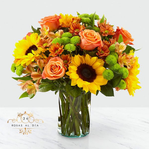 Bouquet con flores elegante
