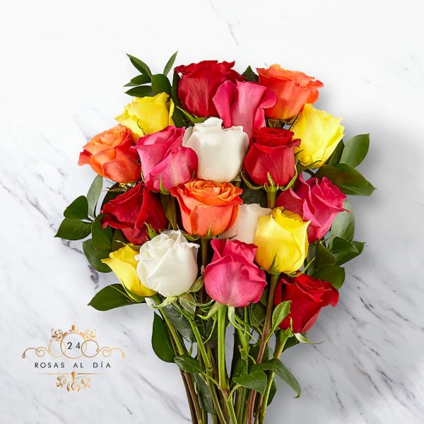 Bouquet Rosas colores - Imagen 3