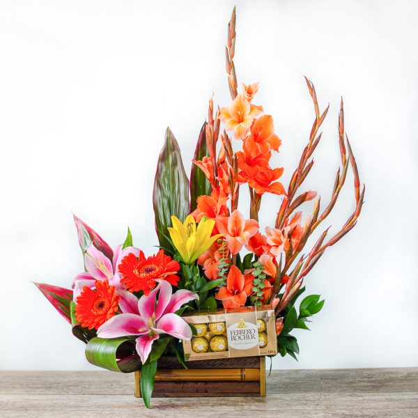Arreglo floral exótico Amor Real