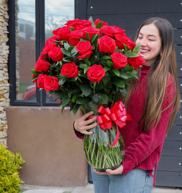 Bouquet en rosas rojas