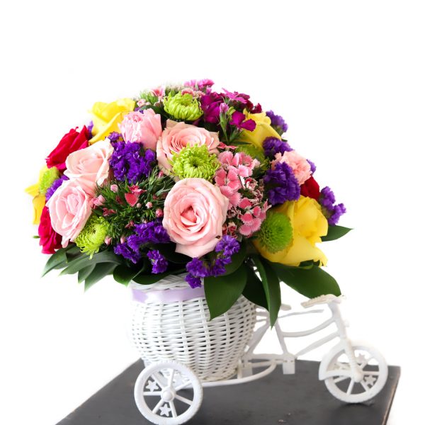 Bicicleta Flores mixtas