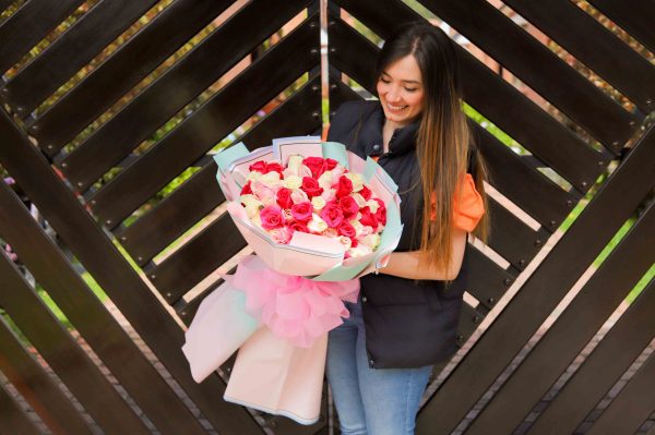buchon de rosas rosadas