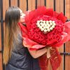 buchon de rosas con chocolates