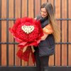 Ramo de rosas y chocolates para entrega a domicilio